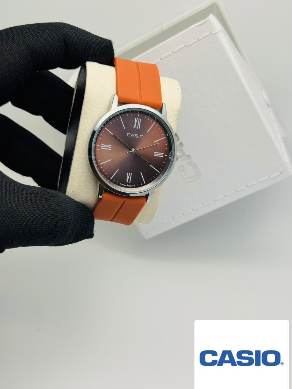 Casio Round Shape Watch with Silicon Strap