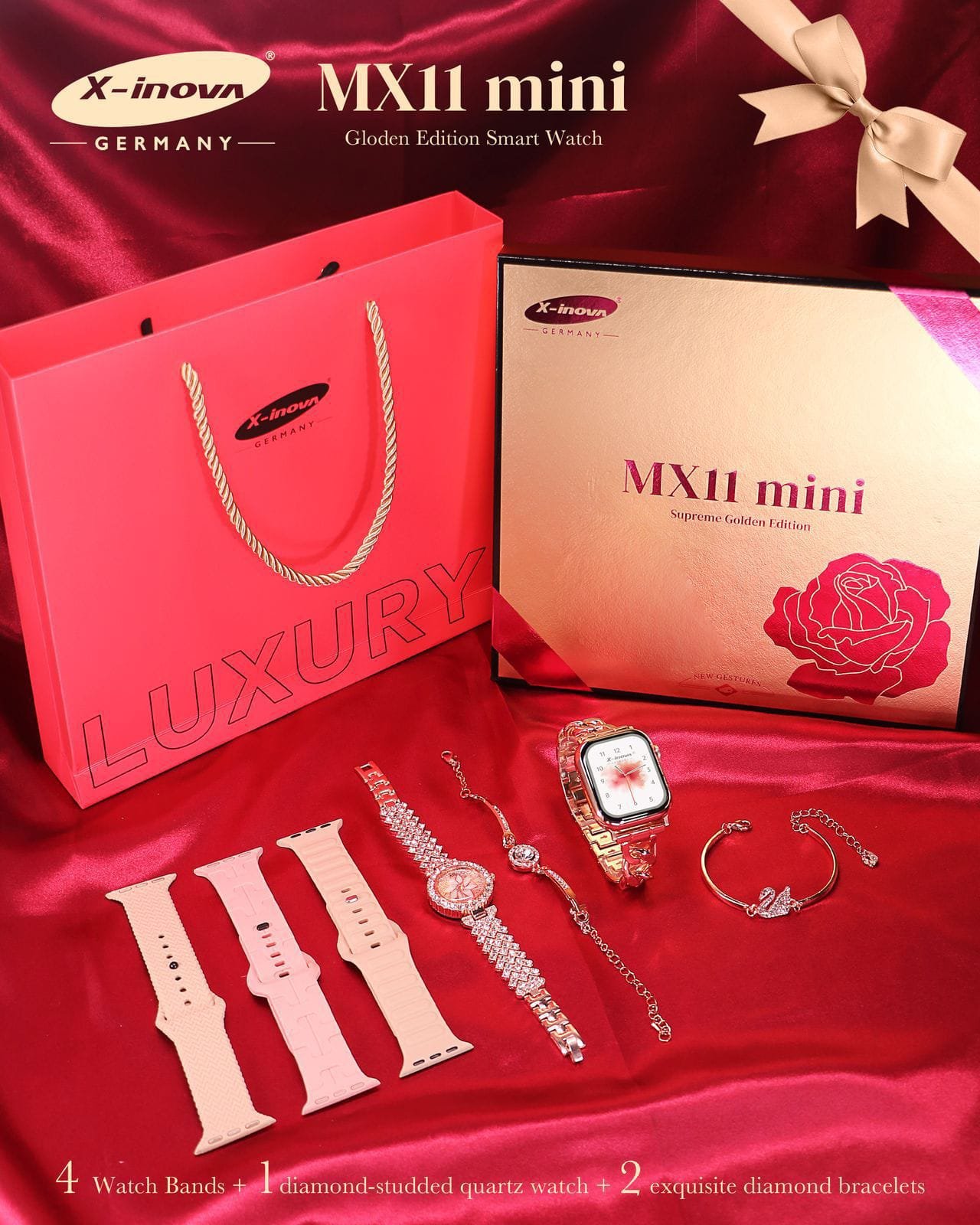 MX11 Mini Luxury Smart Watch by X-INOVA