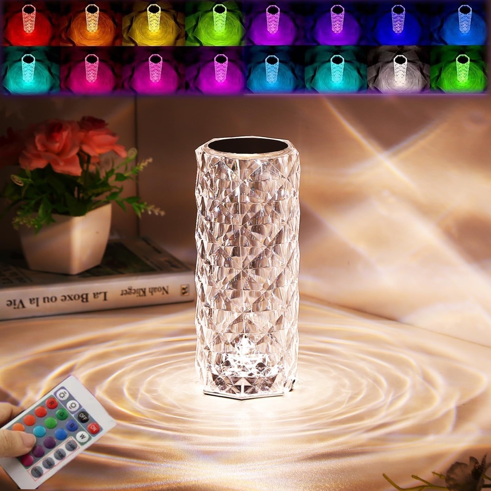 Generic Rose Diamond Table Lamp