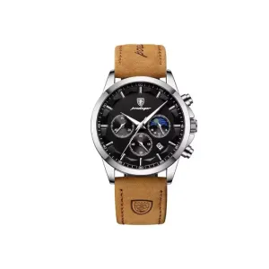 POEDAGAR 928 Leather Men Watch