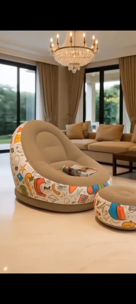 Brown with printed white