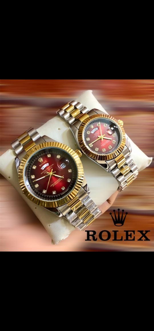 GOLD CHAIN RED DIAL