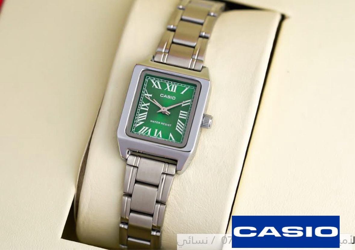 Silver Chain Green Dial