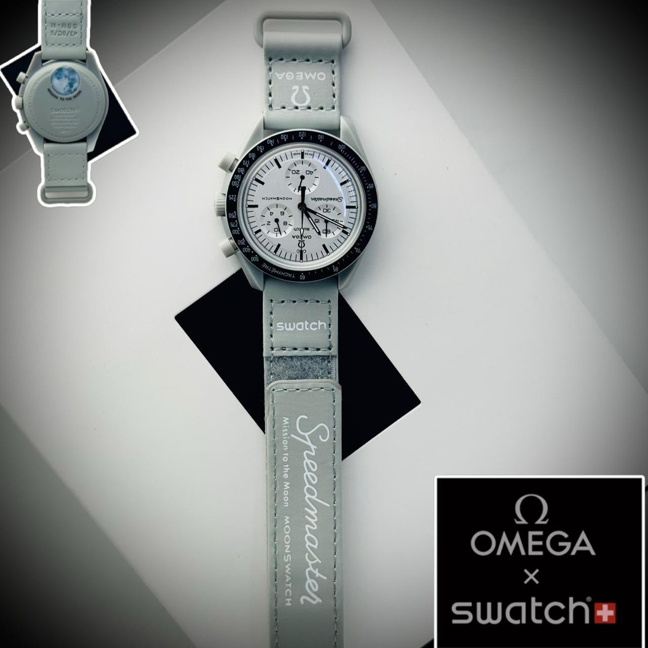 GREY STRAP BLACK RING GREY DIAL