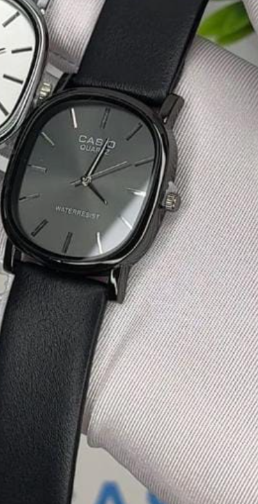 Black with black strap black dial